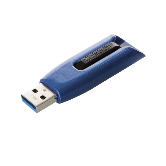 Obrázok pre Verbatim Store 'n' Go V3 Max USB paměť 128 GB USB Typ-A 3.2 Gen 1 (3.1 Gen 1) Černá, Modrá