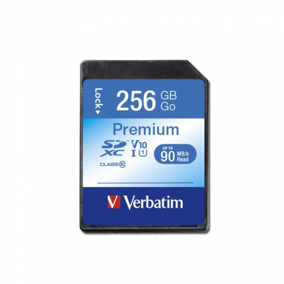 Obrázok pre Verbatim Premium 256 GB SDXC UHS-I Třída 10