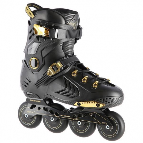 Obrázok pre SLALOMOVÉ BRUSLE NILS EXTREME NA20002 BLACK-GOLD VEL. 38