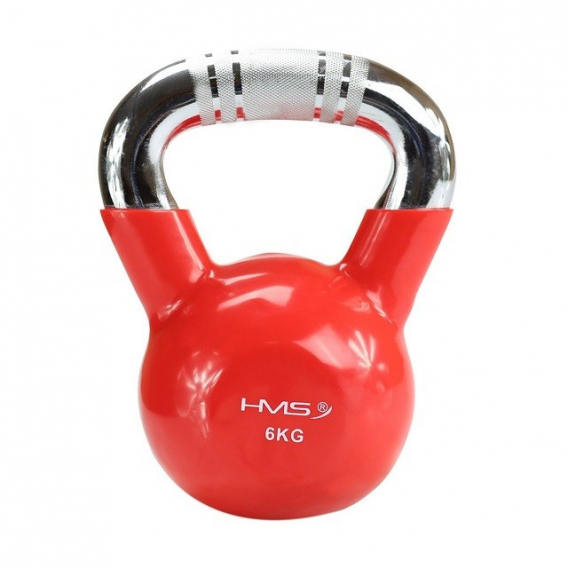 Obrázok pre Kettlebell chrom 6 kg červený HMS KTC06