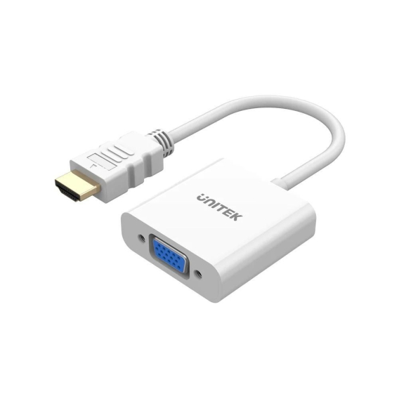 Obrázok pre UNITEK HDMI - VGA ADAPTÉR, FULLHD 60HZ, BÍLÝ, M/F