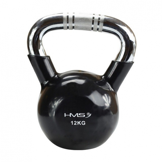 Obrázok pre Kettlebell chrom 12 kg černý HMS KTC12