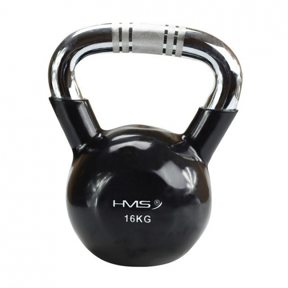 Obrázok pre Kettlebell chrom 16 kg černý HMS KTC16