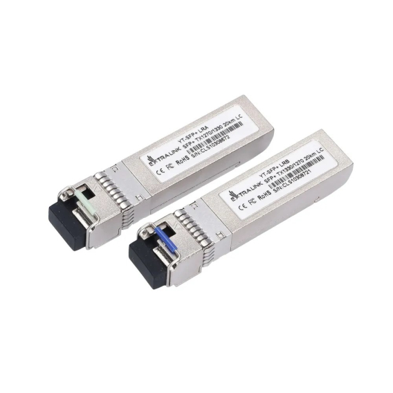 Obrázok pre Extralink Modul SFP+ WDM SFP+ 10G 10Gbps 1270/1330nm, single mode, 20km, LC, DOM, pár, pro HP/ARUBA