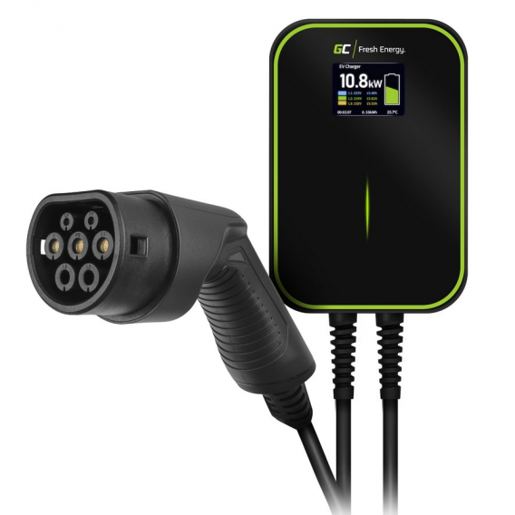 Obrázok pre Extralink BS20-BC-22kW-APP Type 2 32A 22kW | Electric Car Charger | 3 phases, LCD screen, app, 6.1m