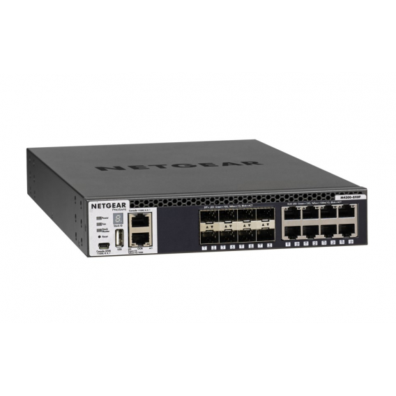 Obrázok pre NETGEAR M4300-8X8F Řízený L3 10G Ethernet (100/1000/10000) 1U Černá