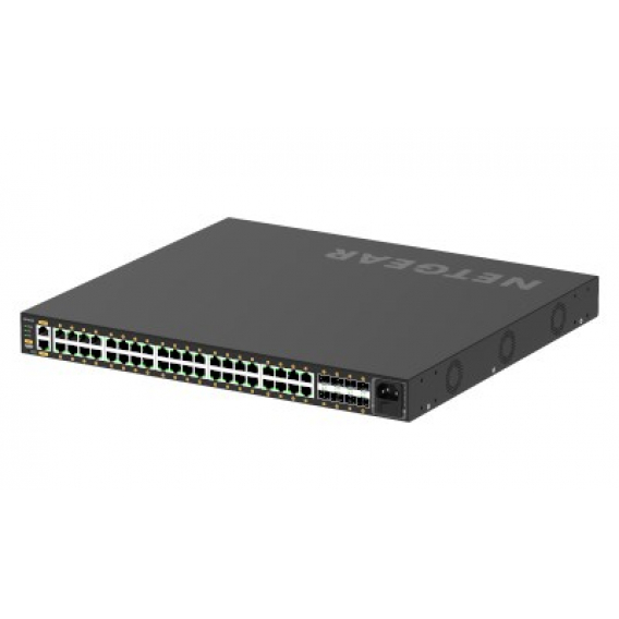 Obrázok pre NETGEAR GSM4248P-100EUS síťový přepínač Řízený L2/L3/L4 Gigabit Ethernet (10/100/1000) Podpora napájení po Ethernetu (PoE) Černá