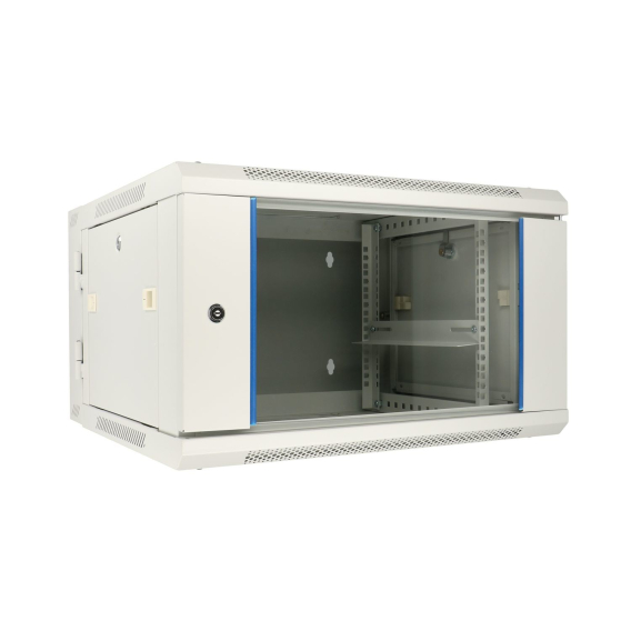 Obrázok pre Extralink Racková skříň 6U 600x600 AZH Šedá montovaná na zdi, dvoudílná