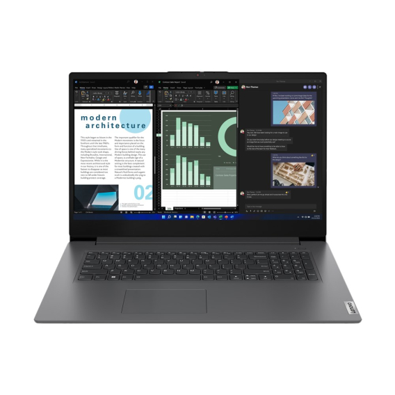 Obrázok pre Lenovo V V17 G4 IRU Intel® Core™ i5 i5-13420H Laptop 43,9 cm (17.3") Full HD 16 GB DDR4-SDRAM 512 GB SSD Wi-Fi 6 (802.11ax) Windows 11 Pro Šedá