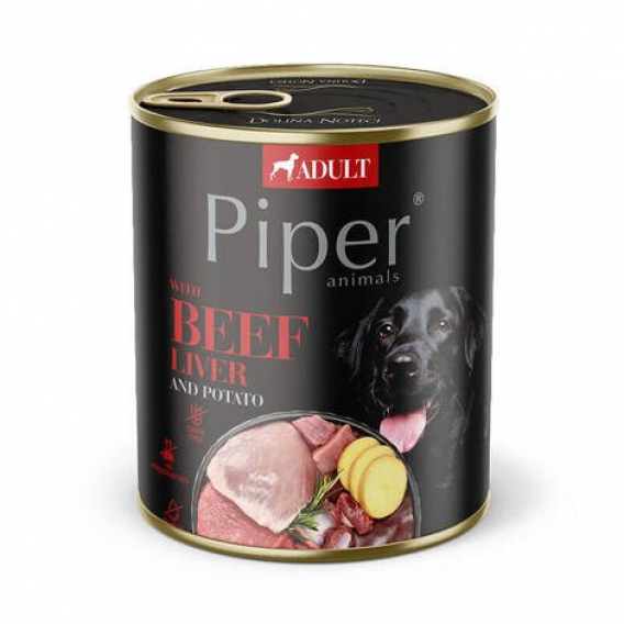 Obrázok pre DOLINA NOTECI Piper Animals with beef liver and potatoes - vlhké krmivo pro psy - 800g