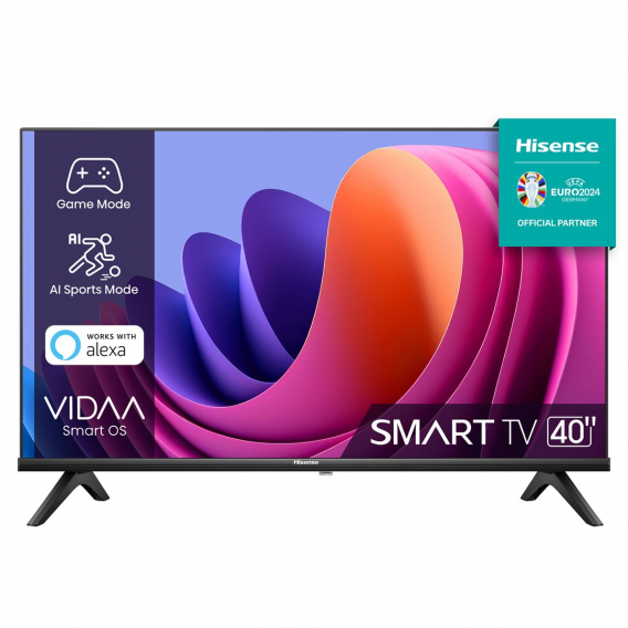 Obrázok pre Hisense 40A4N televizor 101,6 cm (40") Full HD Smart TV Wi-Fi Černá 200 cd/m²