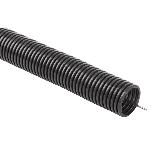 Obrázok pre Corrugated flexible installation pipe, PVC conduit, UV, 320N with remote control 25/21 25m
