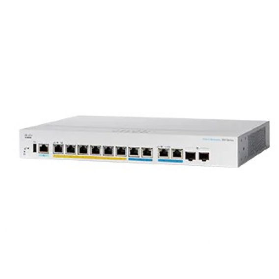 Obrázok pre Cisco CBS350 Řízený L3 Gigabit Ethernet (10/100/1000) Podpora napájení po Ethernetu (PoE) 1U Černá, Šedá