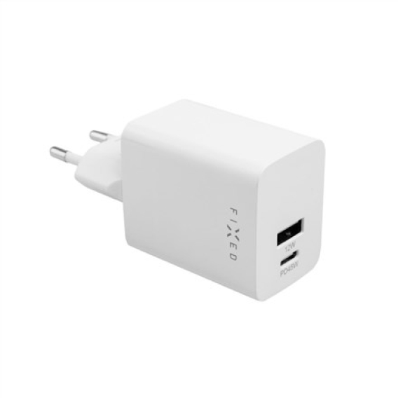 Obrázok pre Fixed Mini USB-C/USB Travel Charger 45W | FIXC45M-CU-WH