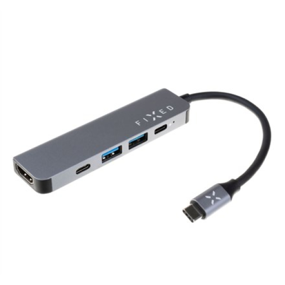 Obrázok pre Fixed | 5-port USB-C HUB Mini for laptops and tablets | FIXHU-MN-GR | Gray