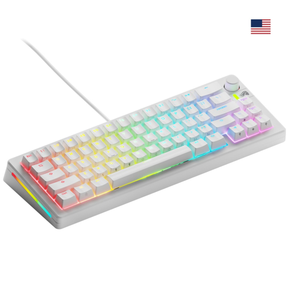 Obrázok pre Glorious Gaming GMMK 3 65% Prebuilt klávesnice Hraní USB QWERTY Americká angličtina Bílá
