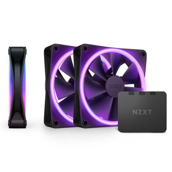 Obrázok pre NZXT F120 RGB DUO Triple Pack Počítačová skříň Ventilátor 12 cm Černá 3 kusů