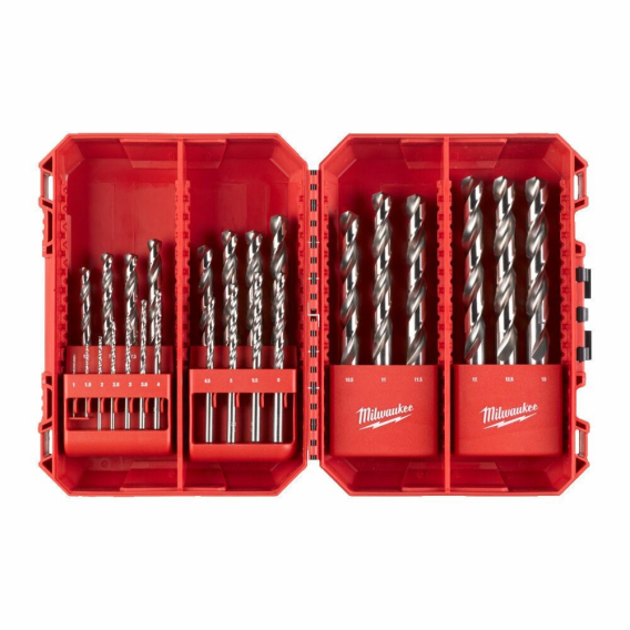 Obrázok pre MILWAUKEE METAL DRILL BIT HSS-G 25pcs. /1-13mm/ THUNDERWEB.