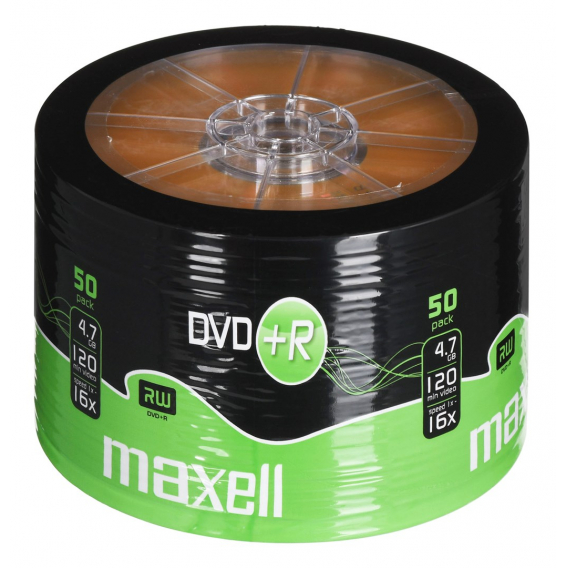 Obrázok pre Maxell DVD+R 4.7GB 16x Spindle 50pk 4,7 GB 50 kusů