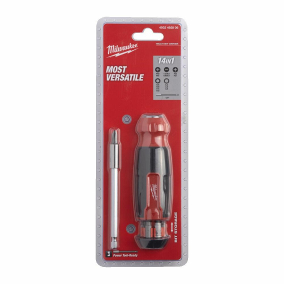 Obrázok pre MILWAUKEE UNIVERSAL RATCHET SCREWDRIVER 14in1...