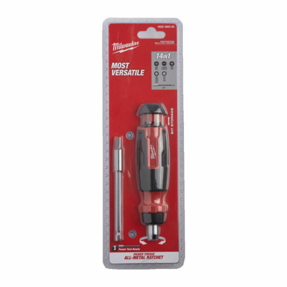 Obrázok pre MILWAUKEE UNIVERSAL RATCHET SCREWDRIVER 14in1...