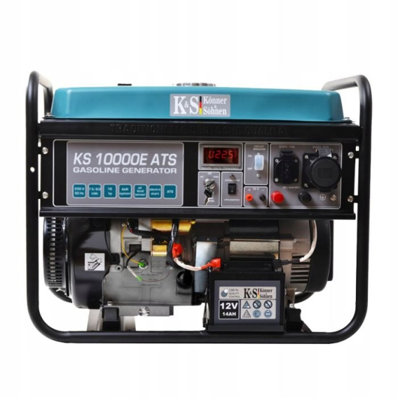 Obrázok pre KS GASOLINE GENERATOR KS 10000E ATS 7.5kW, 230V, ELECTRIC START.