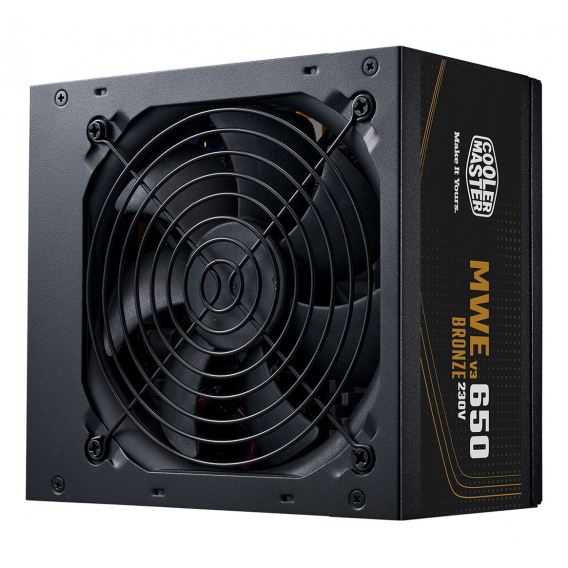 Obrázok pre Cooler Master MWE Bronze 650 V3 230V napájecí zdroj 650 W 24-pin ATX ATX Černá