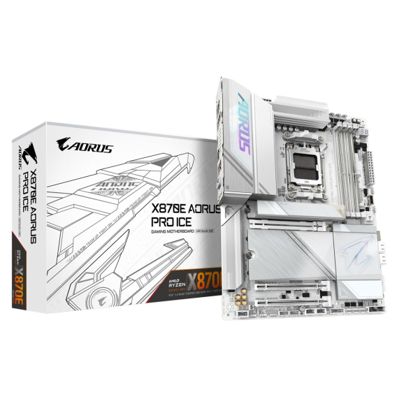 Obrázok pre GIGABYTE X870E AORUS PRO ICE základní deska AMD X870E Zásuvka AM5 ATX