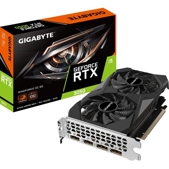 Obrázok pre GIGABYTE GeForce RTX 3050 WINDFORCE OC 6G NVIDIA 6 GB GDDR6