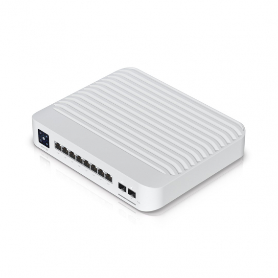 Obrázok pre Ubiquiti UniFi USW-PRO-8-POE síťový přepínač Řízený L2/L3 Gigabit Ethernet (10/100/1000) Podpora napájení po Ethernetu (PoE) 1U Bílá