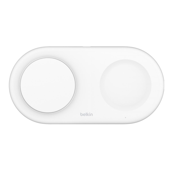 Obrázok pre Belkin WIZ021VFWH - Bezdrátová nabíjecí podložka 2 v 1 s technologií Qi2 15 W, bílá