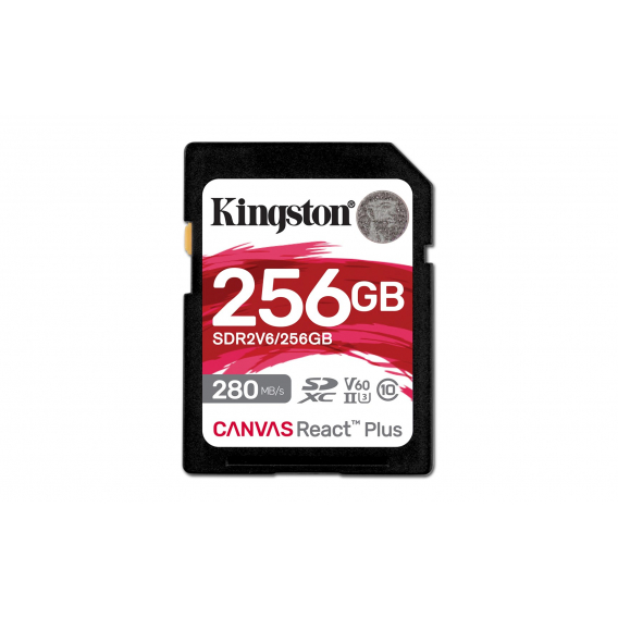 Obrázok pre Kingston Technology Canvas React Plus 256 GB SDXC UHS-II Třída 10