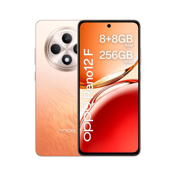 Obrázok pre OPPO Reno12 F 4G 16,9 cm (6.67") Dual SIM Android 14 USB typu C 8 GB 256 GB 5000 mAh Oranžová