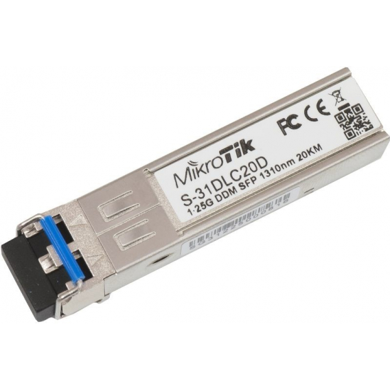 Obrázok pre Mikrotik S-31DLC20D síťový transceiver modul 1250 Mbit/s SFP 1310 nm