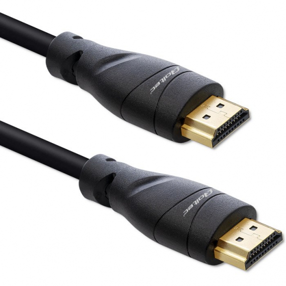 Obrázok pre Qoltec 50353 Kabel HDMI v2.1 Ultra vysokorychlostní 8K | 60Hz | 26AWG | ZLATO | 5m