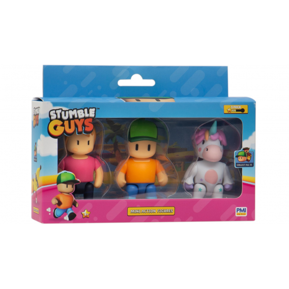 Obrázok pre STUMBLE GUYS - MINI FIGURKI- ZESTAW 3 FIGUREK VER.A