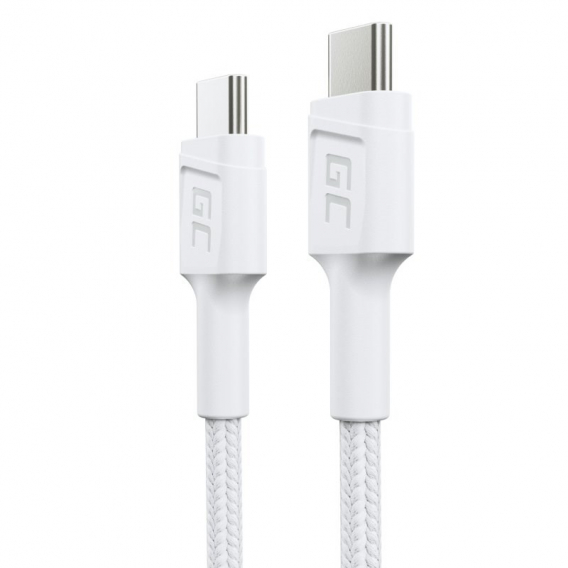 Obrázok pre Green Cell GC PowerStream USB kabel USB 3.2 Gen 1 (3.1 Gen 1) 0,3 m USB C Bílá