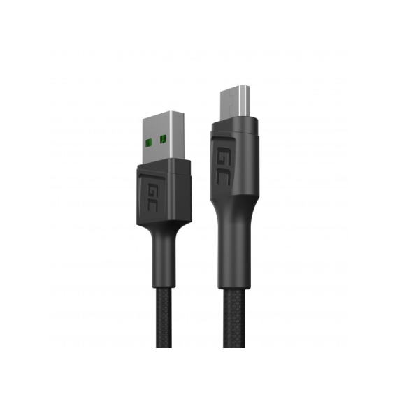 Obrázok pre Green Cell KABGC23 USB kabel USB 2.0 0,3 m USB A Micro-USB B Černá