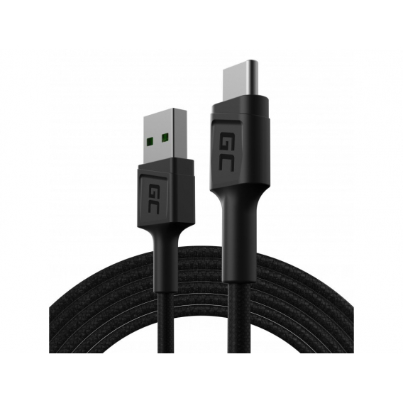 Obrázok pre Green Cell KABGC19 USB kabel USB 2.0 2 m USB A USB C Černá