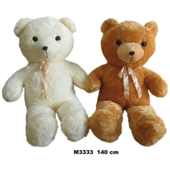 Obrázok pre Mascot Teddy bear with bow 2 colors 140cm 143570 SunDay mix price for 1 pc