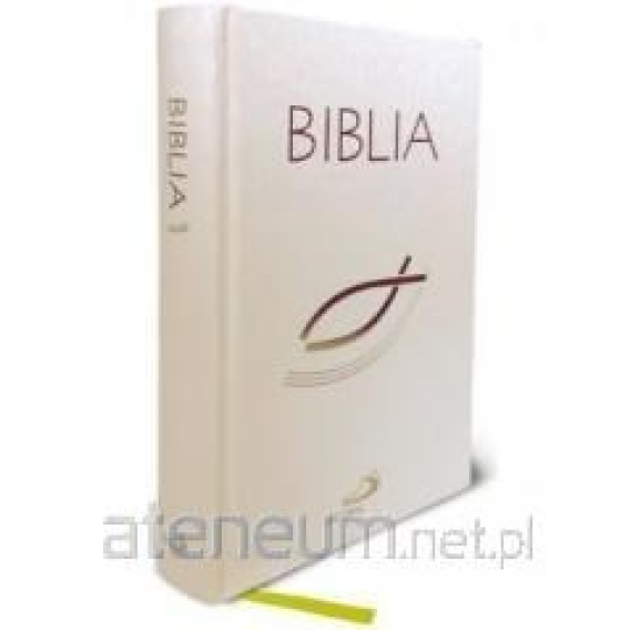 Obrázok pre Bible with fish - white with paginators TW