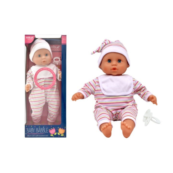 Obrázok pre DollsWorld Baby Babble Doll 38cm 78350 83504