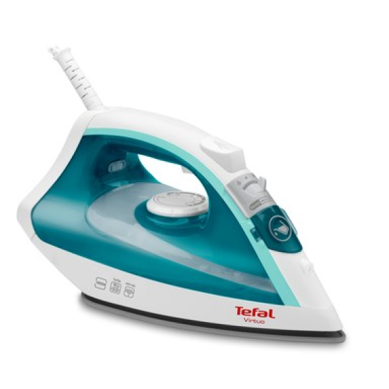 Obrázok pre Tefal Virtuo FV1710 Napařovací žehlička Nepřilnavá žehlicí plocha 1800 W Zelená, Bílá