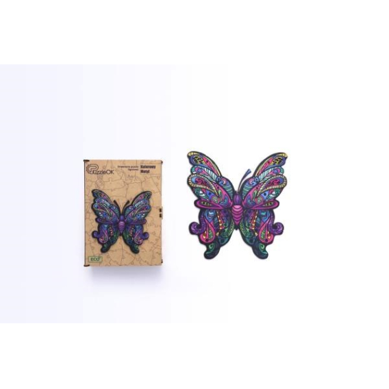 Obrázok pre Wooden puzzle eco 103 Colorful butterfly A3