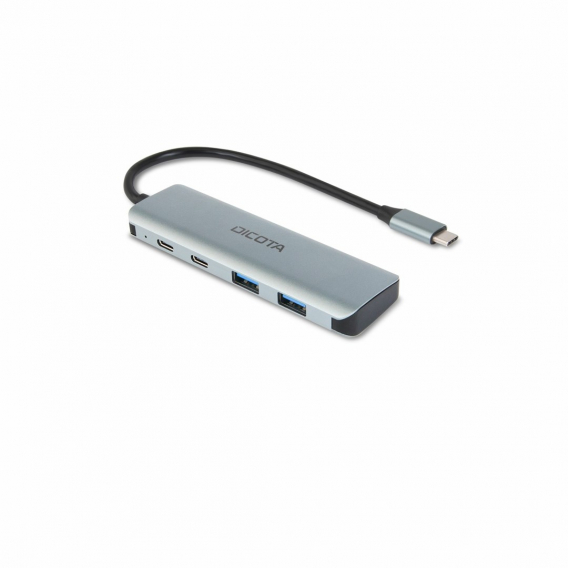 Obrázok pre DICOTA D32061 Rozbočovač 4 v 1 USB-C 4 v 1 vysokorychlostní 10 Gb/s stříbrný