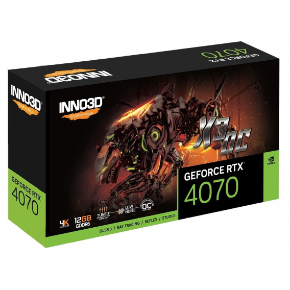 Obrázok pre Grafická karta INNO3D RTX 4070 X3 OC 12 GB