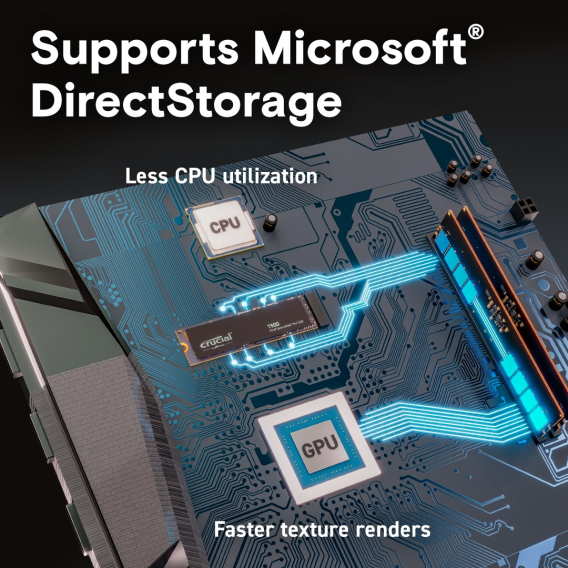 Obrázok pre Crucial T500 2 TB M.2 PCI Express 4.0 NVMe 3D TLC NAND