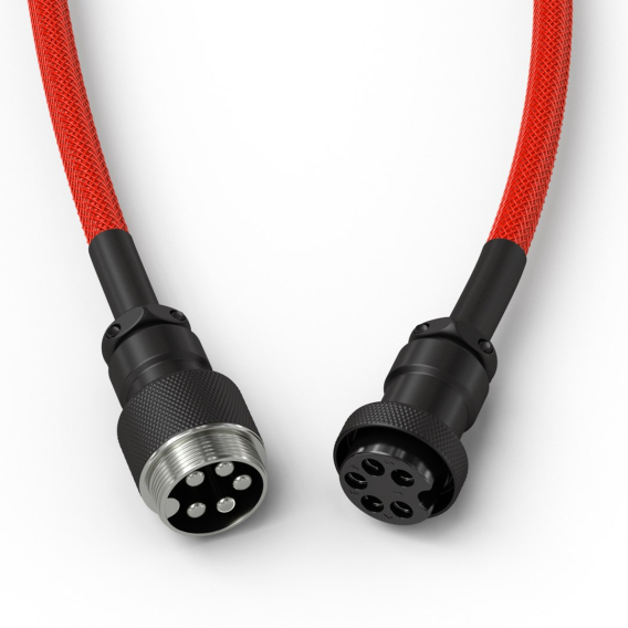 Obrázok pre Glorious Gaming GLO-KB-ACC-CBL-COIL-CRED Kabel pro myš/klávesnici Červená 1,4 m