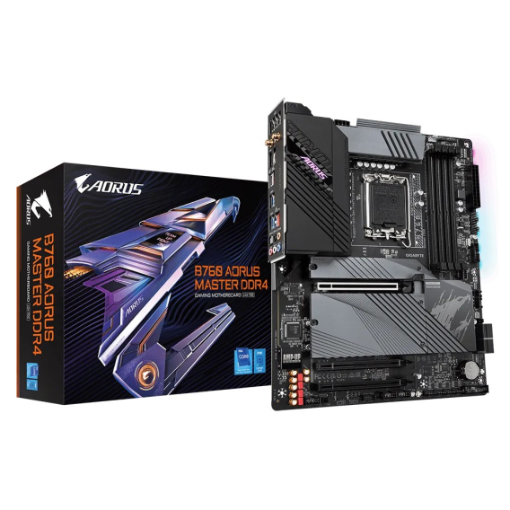 Obrázok pre GIGABYTE B760 AORUS MASTER DDR4 základní deska Intel B760 Express LGA 1700 ATX