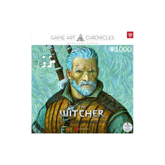 Obrázok pre Good Loot Game Art Chronicles Puzzle: Zaklínač Geralt a Vincent van Gogh (1000 prvků)